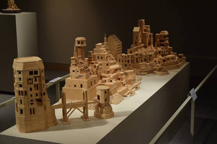Incredible City Sculptures with Toothpicks3