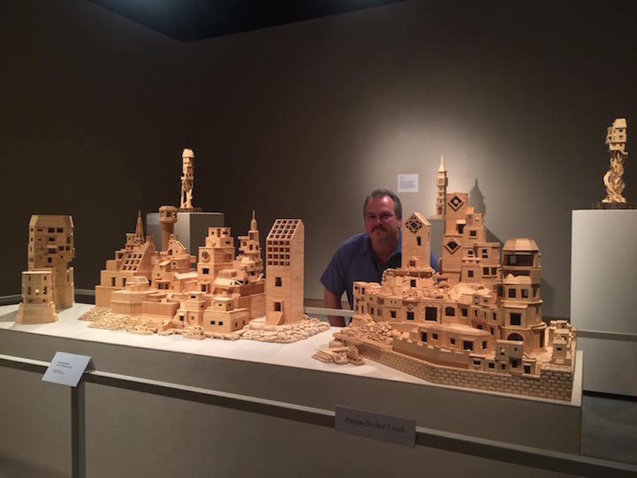 Incredible City Sculptures with Toothpicks8