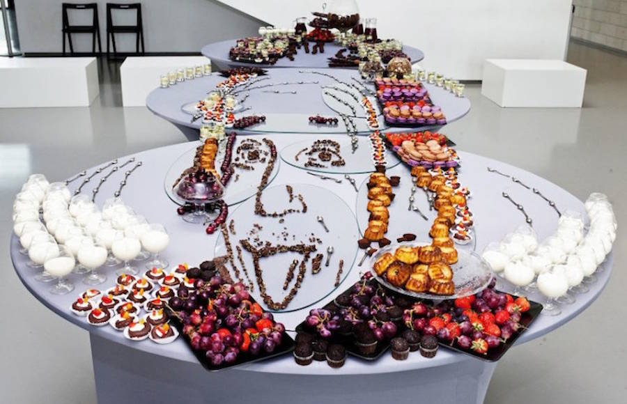 Inventive Anamorphic Food Art