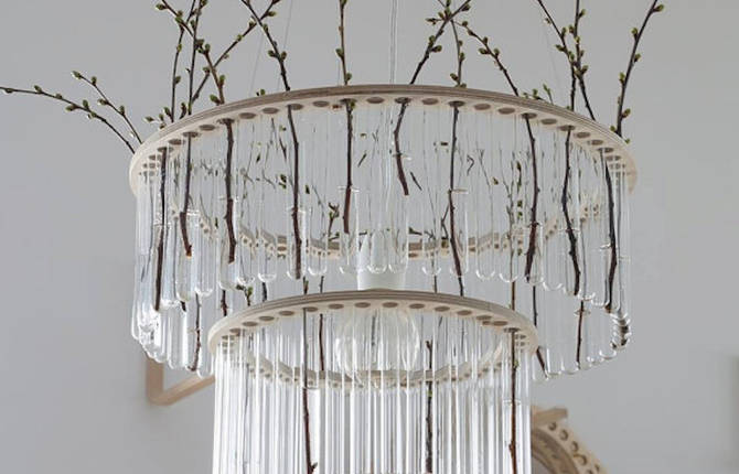 Inventive Test Tube Chandeliers