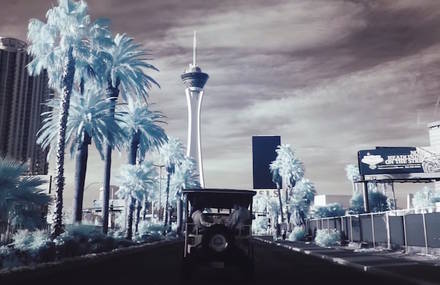 Las Vegas Filmed in Infrared