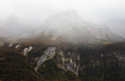 Amazing Landscapes Split by a Clear Central Line