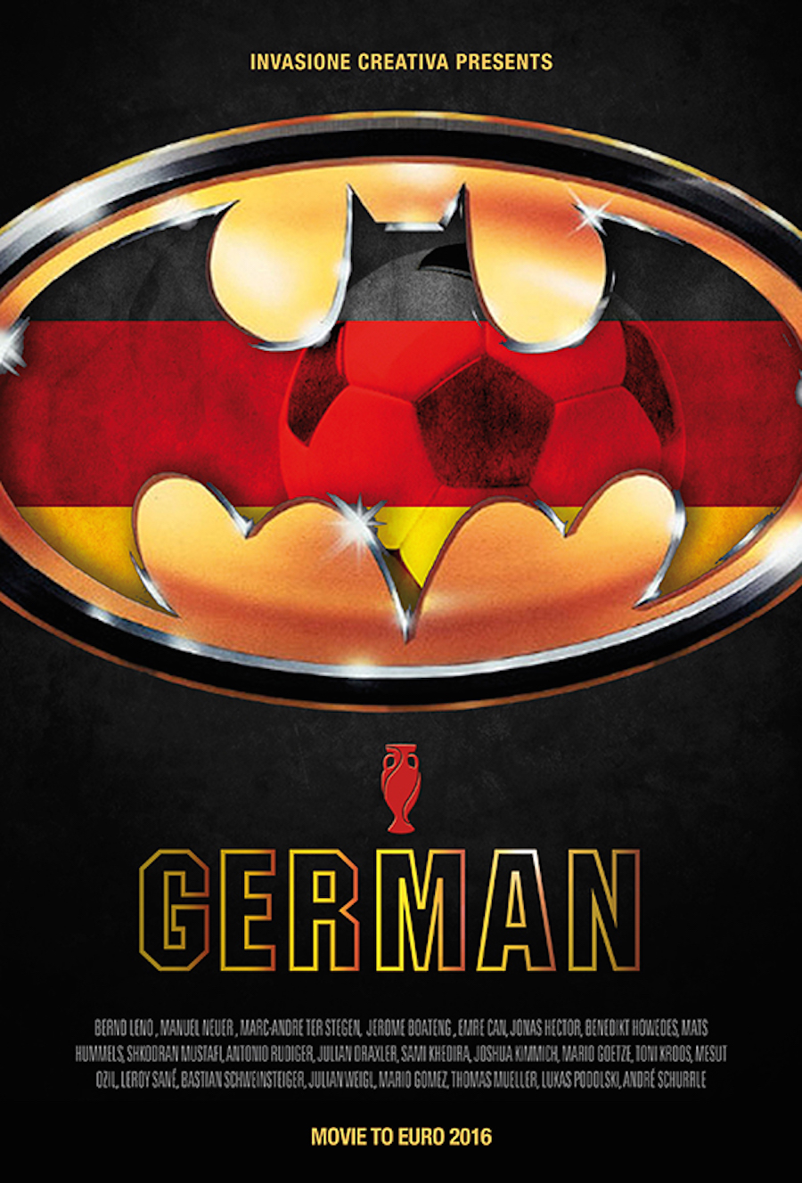 Movie Posters Revisited with Euro 2016 Teams7