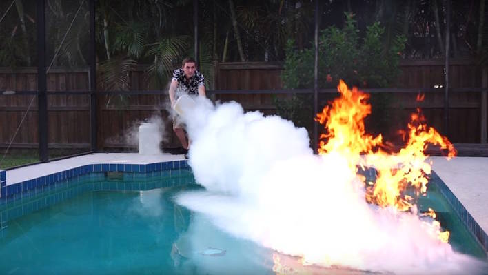 Nitrogen on Fire Experiment