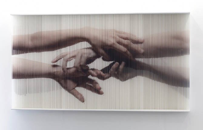 Realistic Pictures of Hands Created with Strings