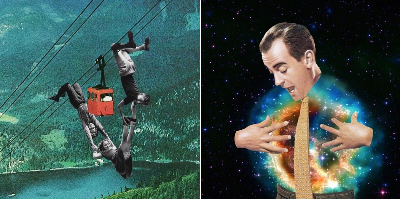 Scatterbrain Collages of Vintage Pictures