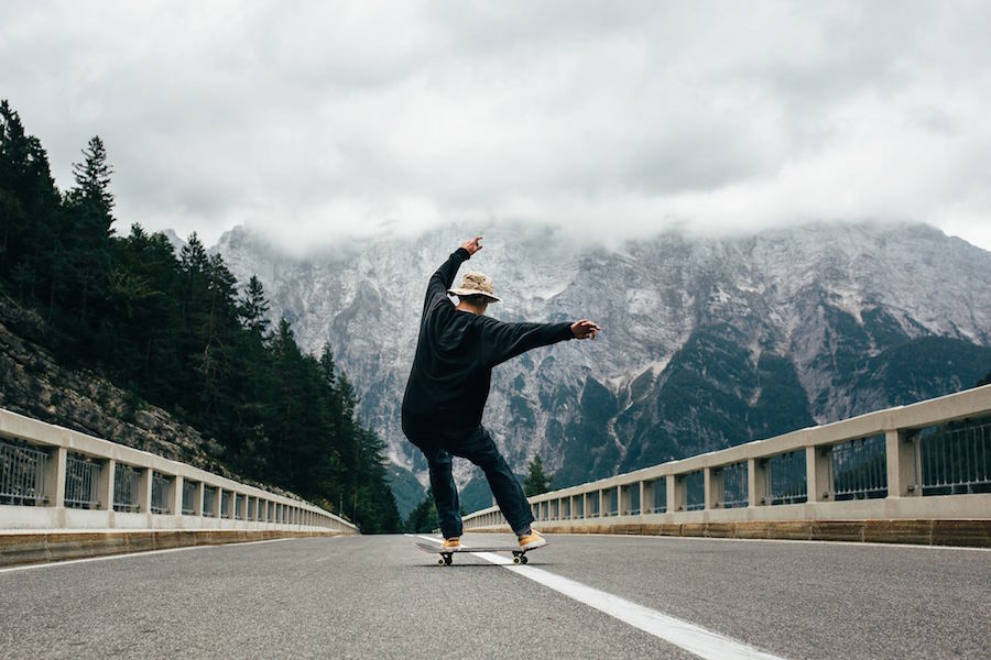 Skateboard and Nature Photography in Slovenia0