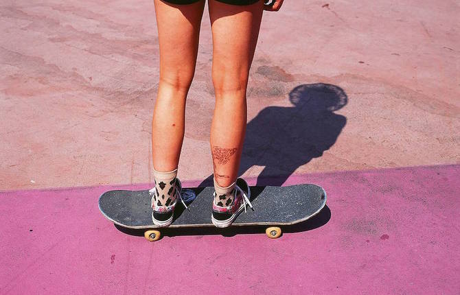 Urban Photographs of Female Skateboarding