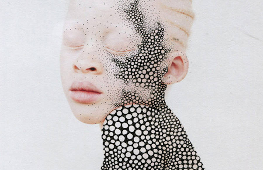 Portraits with Black Psychedelic Patterns by Alana Dee Haynes