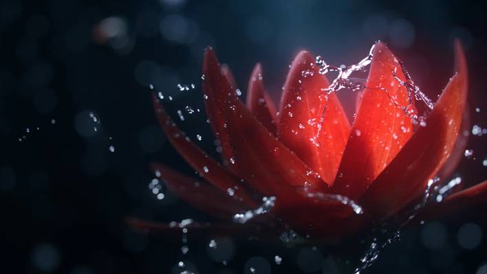 Blooming Flowers in Slow Motion