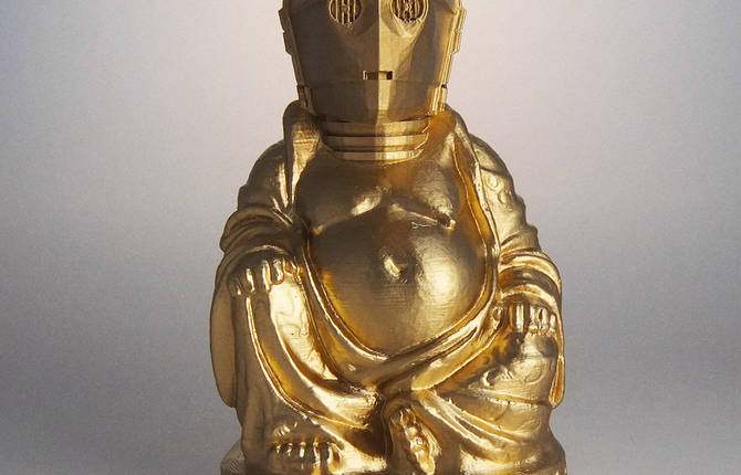 3D Printed Buddha Sculptures of Pop Cultures Icons