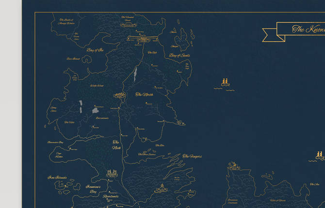 Precise Game of thrones Map by Dean Smith