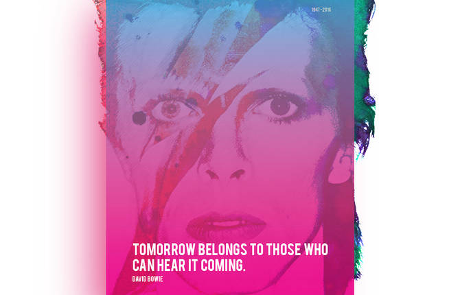 Watercolor Gradient Posters Paying Tribute to Famous Dead Artists