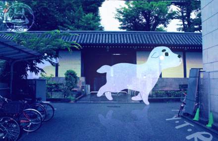 Cute Animated Imaginary Characters in Real Places