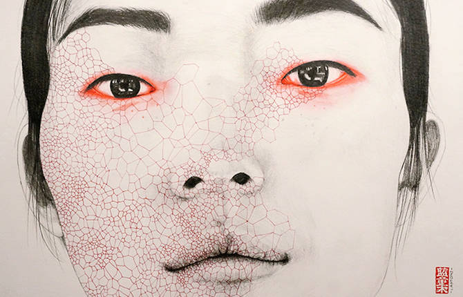 Oddly Beautiful Mixed-Media Portraits