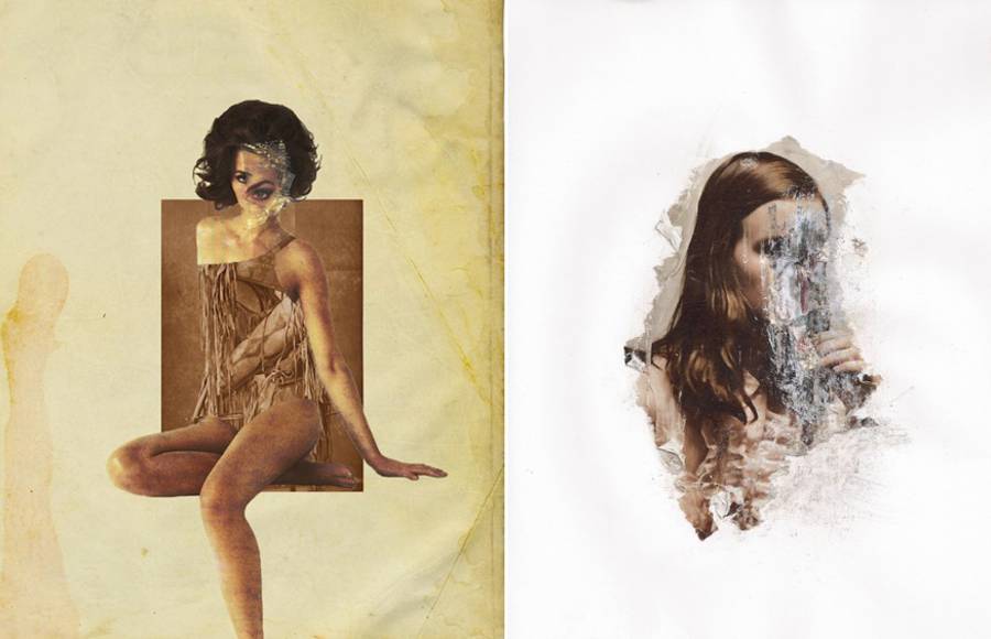 Vintage Portraits Collages Series