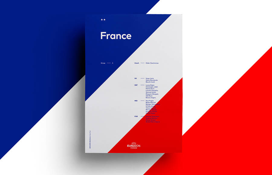 Minimalists Posters of UEFA Euro 2016 Teams