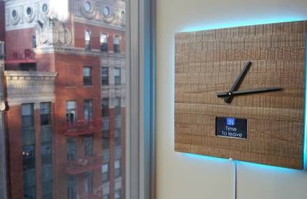 Minimalist Wooden Smart Clock
