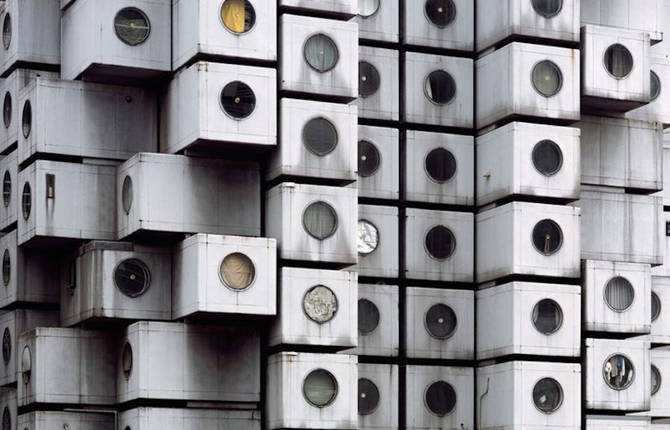 Nakagin Capsule Tower in Tokyo