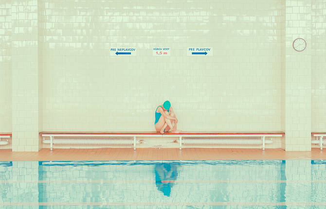 Conceptual Pictures of a Day at the Swimming Pool