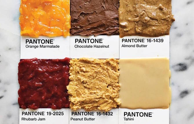 Gourmet and Colorful Pantone Food Series