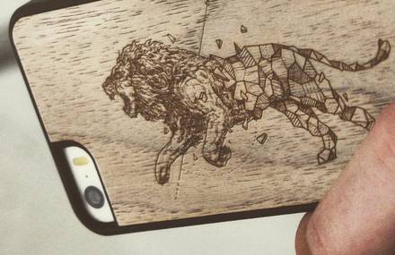 Refined Carved Wood Cases for Phones