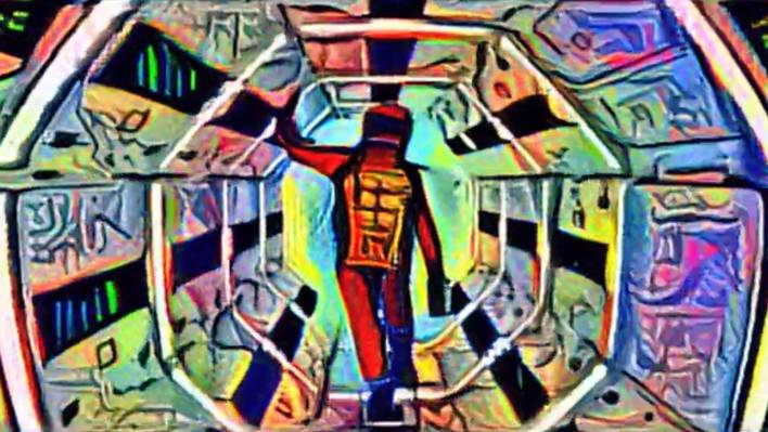 2001: A Space Odyssey in Picasso Style