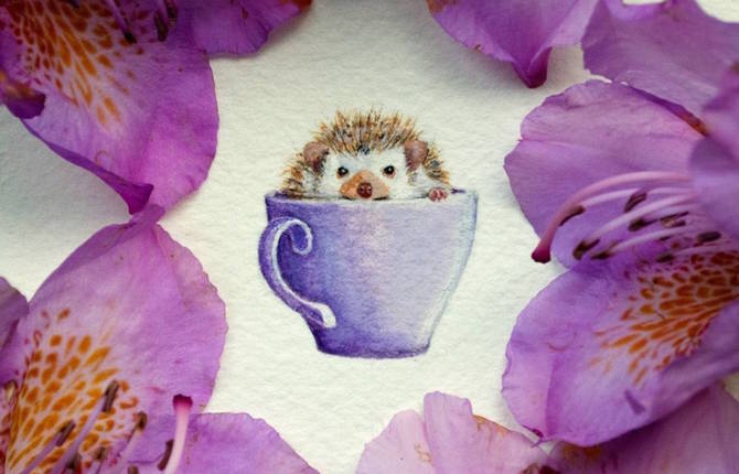 Cute & Tiny Paintings of Animals