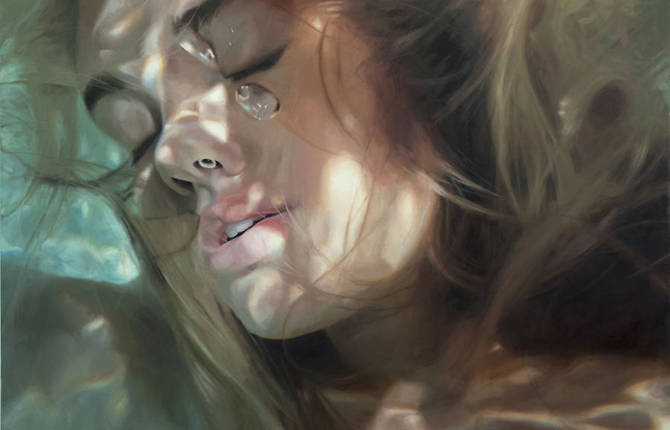 Hyperrealistic Aqua Paintings by Reisha Perlmutter