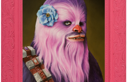 Pink Imaginative Portraits of Famous People and Characters