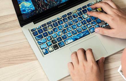 Stunning Laptop Keyboard Stickers Inspired by Iconic Paintings
