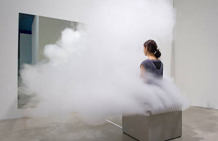 Amazing Smoking Bench by Jeppe Hein