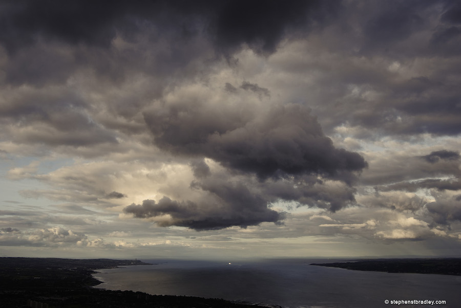 Clouds over Belfast Lough Northern Ireland