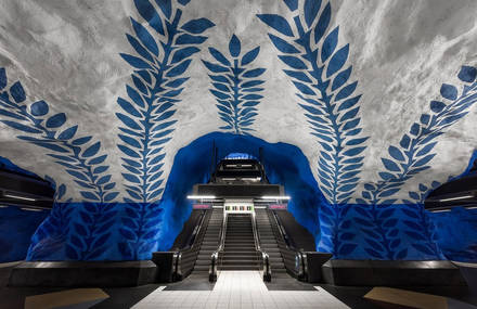 Colorful Pictures of Stockholm Subway Stations