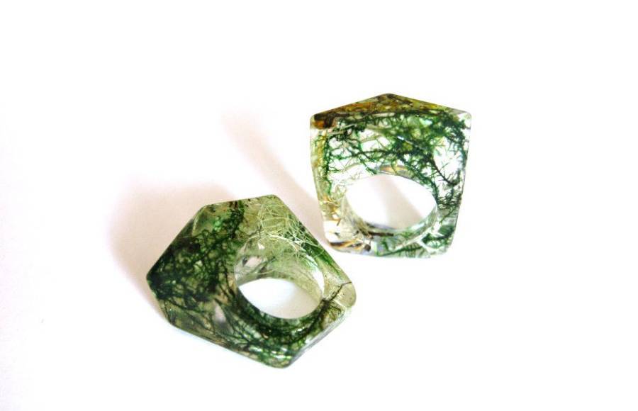 Stunning Transparent Jewelry made with Exotic Flowers