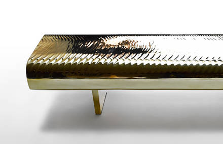 Stunning Bench Showing the Water’s Movements on its Surface