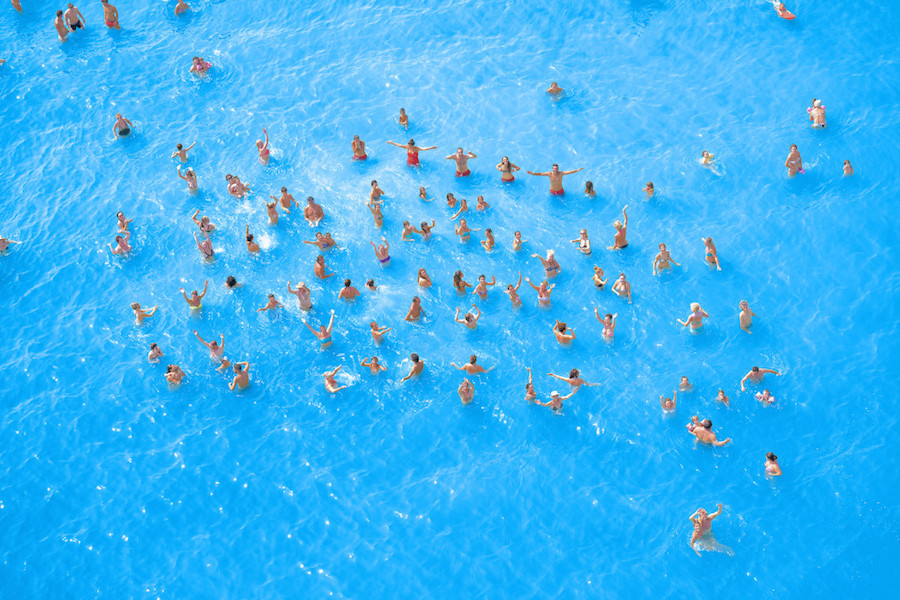 Aerial Photographs of Vacationers in the Adriatic Sea12