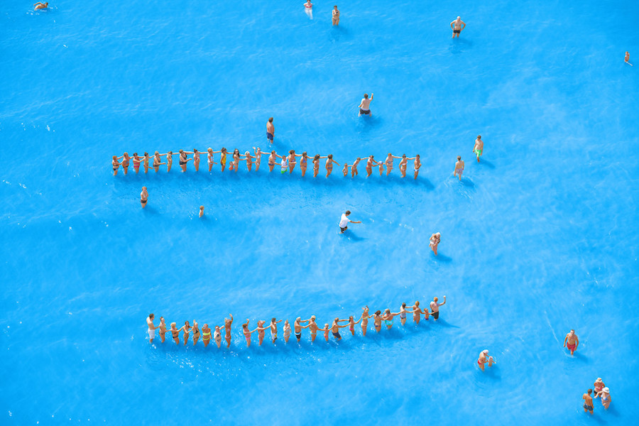 Aerial Photographs of Vacationers in the Adriatic Sea13