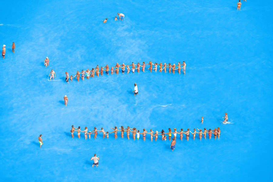Aerial Photographs of Vacationers in the Adriatic Sea14