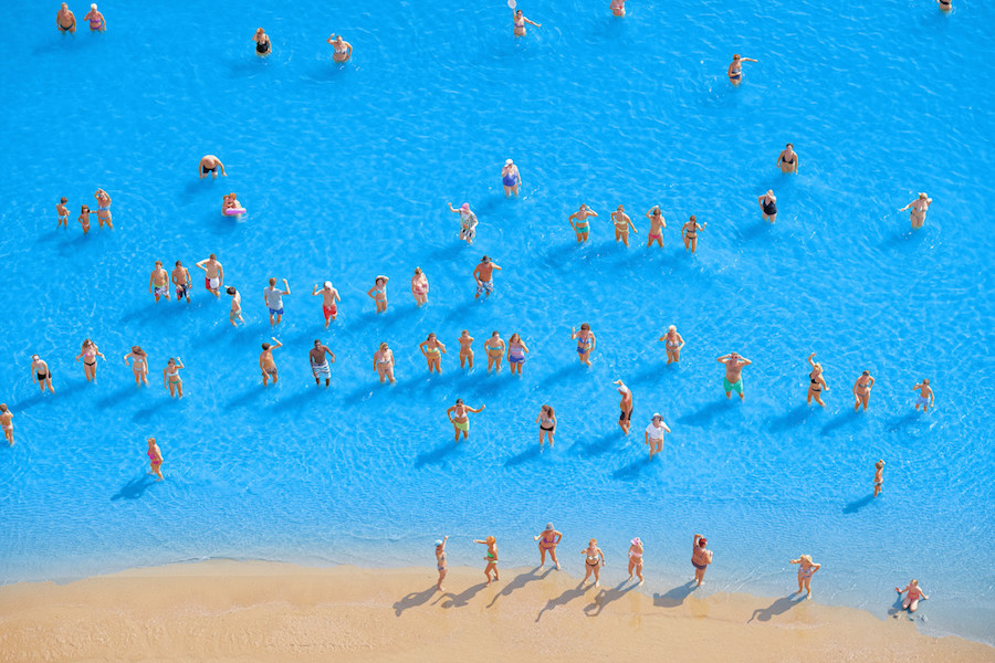 Aerial Photographs of Vacationers in the Adriatic Sea15