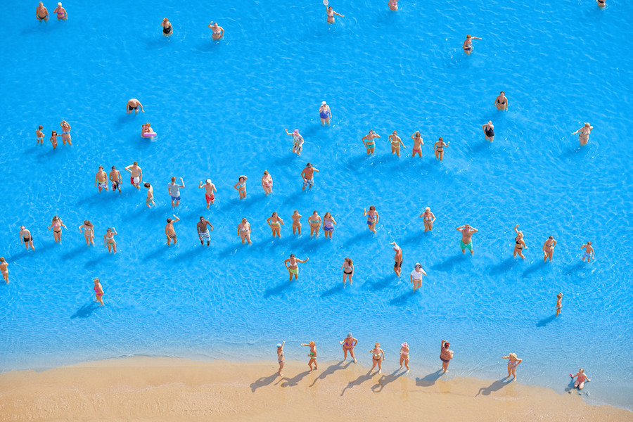 Aerial Photographs of Vacationers in the Adriatic Sea15