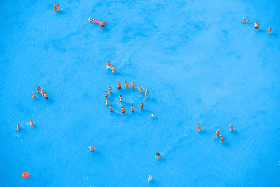 Aerial Photographs of Vacationers in the Adriatic Sea3