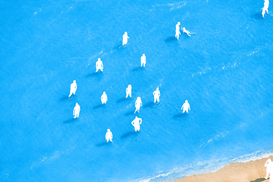 Aerial Photographs of Vacationers in the Adriatic Sea5