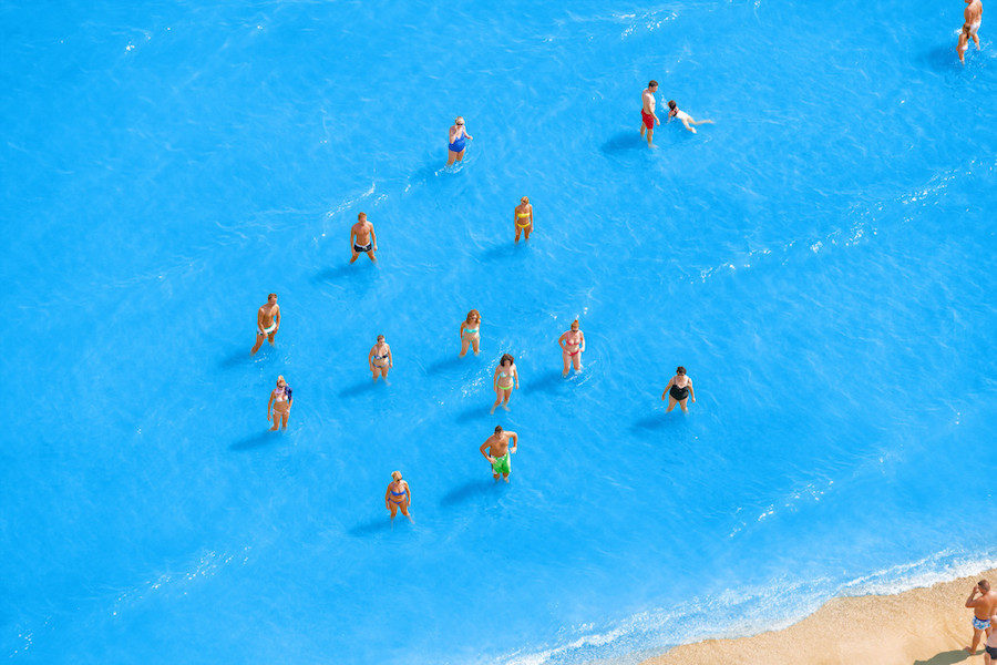 Aerial Photographs of Vacationers in the Adriatic Sea6