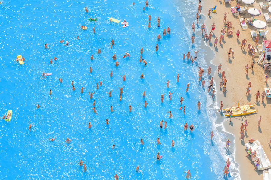 Aerial Photographs of Vacationers in the Adriatic Sea7