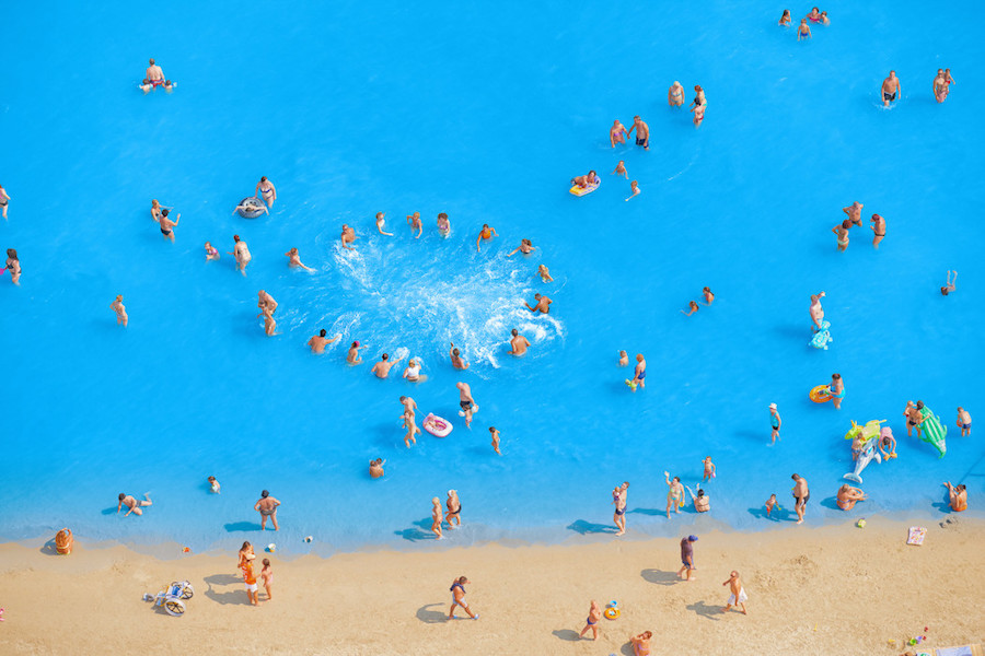Aerial Photographs of Vacationers in the Adriatic Sea8