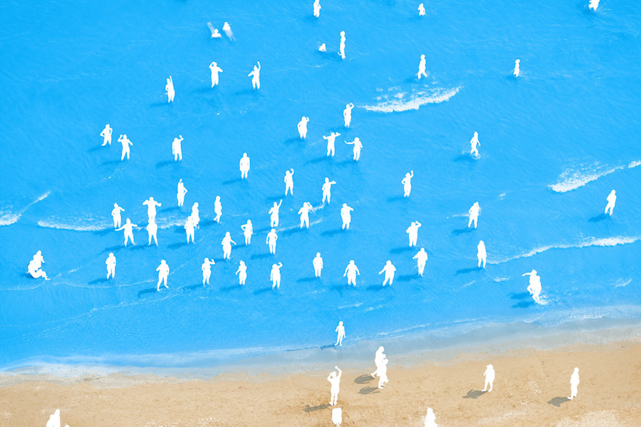 Aerial Photographs of Vacationers in the Adriatic Sea9
