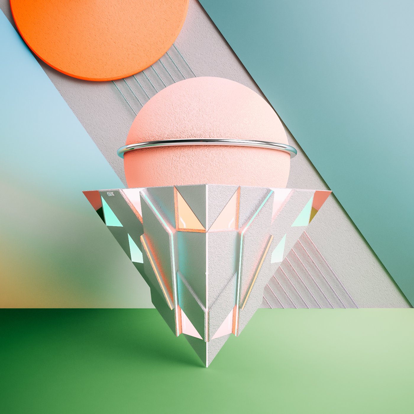 Aesthetic Colorful & Geometric 3D Structures-1