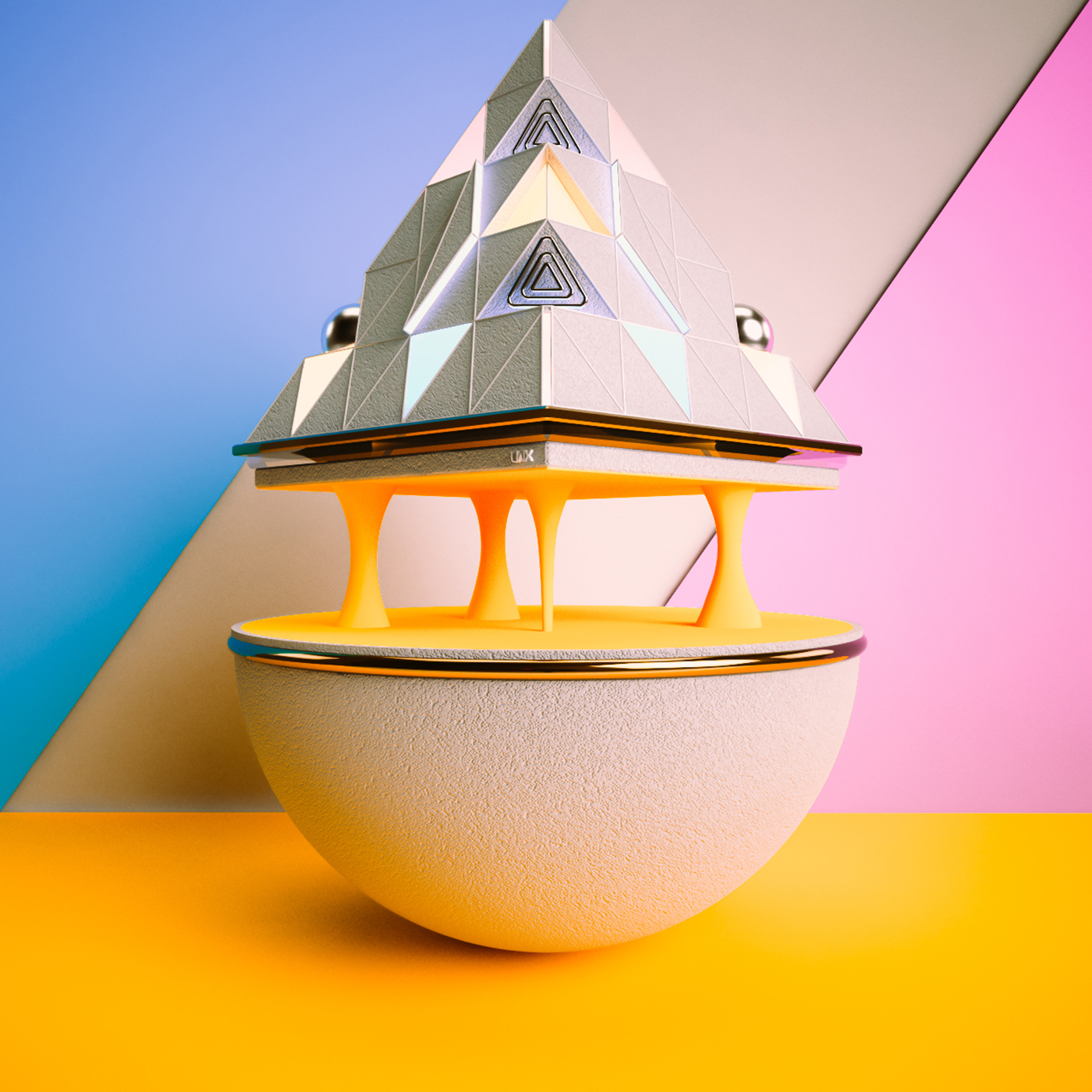 Aesthetic Colorful & Geometric 3D Structures-3