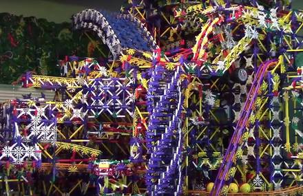 Impressive Citadel Knex Ball Machine